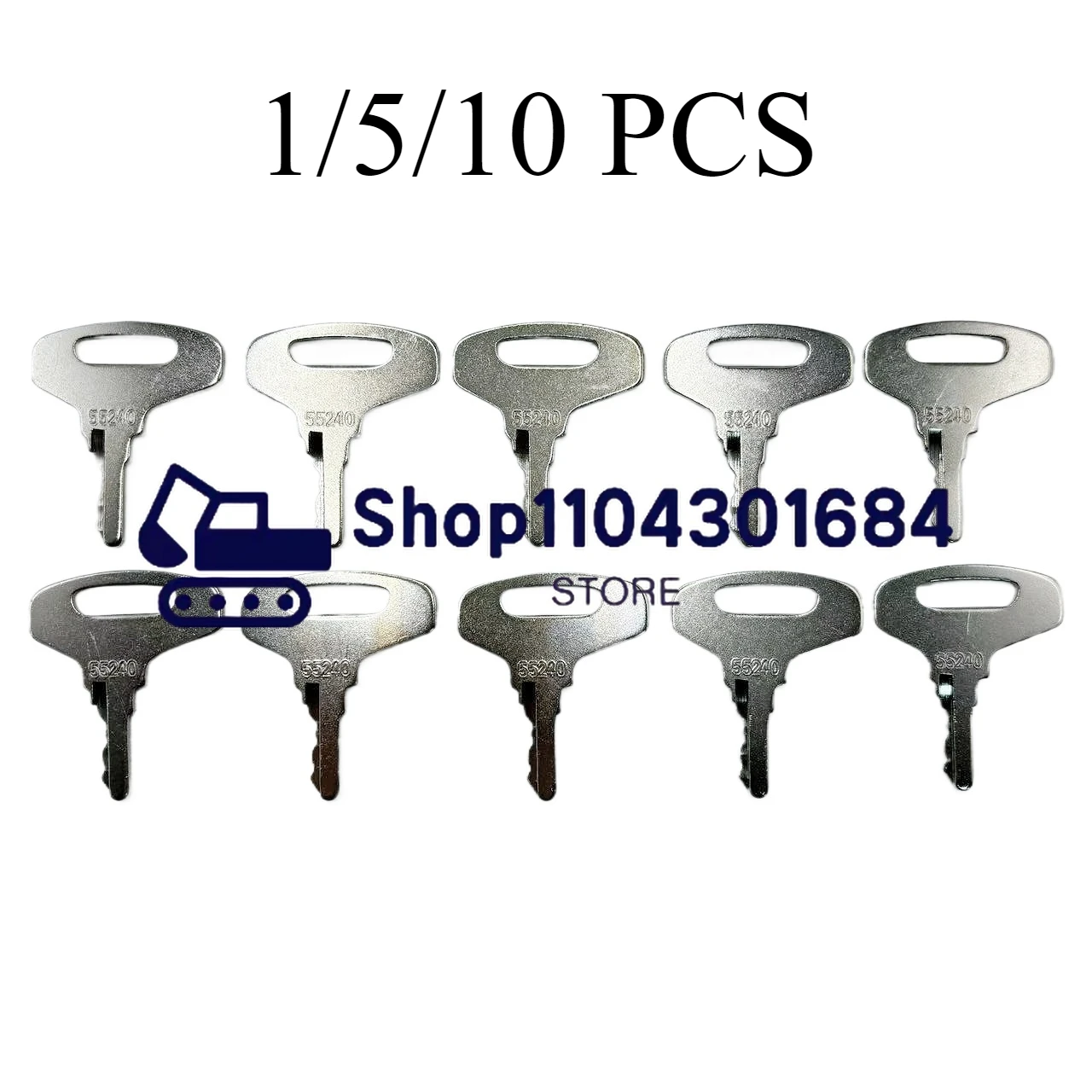 

10/5/1 шт. ключи зажигания 66711-55240 55240 подходят для Kubota Broce Finn, Gehl, Lay-Mor, Tenant, Thomas для серии Tractor Generator B & GL