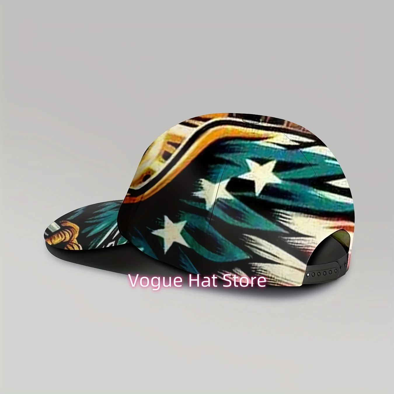 1pc of a Unisex Baseball Cap Featuring an Eagle And Design, Inspired by The American Flag. It Is Adjustable, Offers Sun Protecti