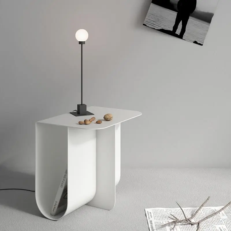 

s*` Italian Designer Creative Side Table, Light Luxury Small Coffee Table, Modern Minimalist Bedside Nightstand`l