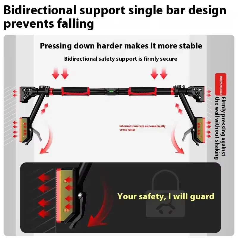 Hot Selling Household Indoor Installation Without Drilling Pull-up Horizontal Bar Stable Structure For Home Workout New Arrival