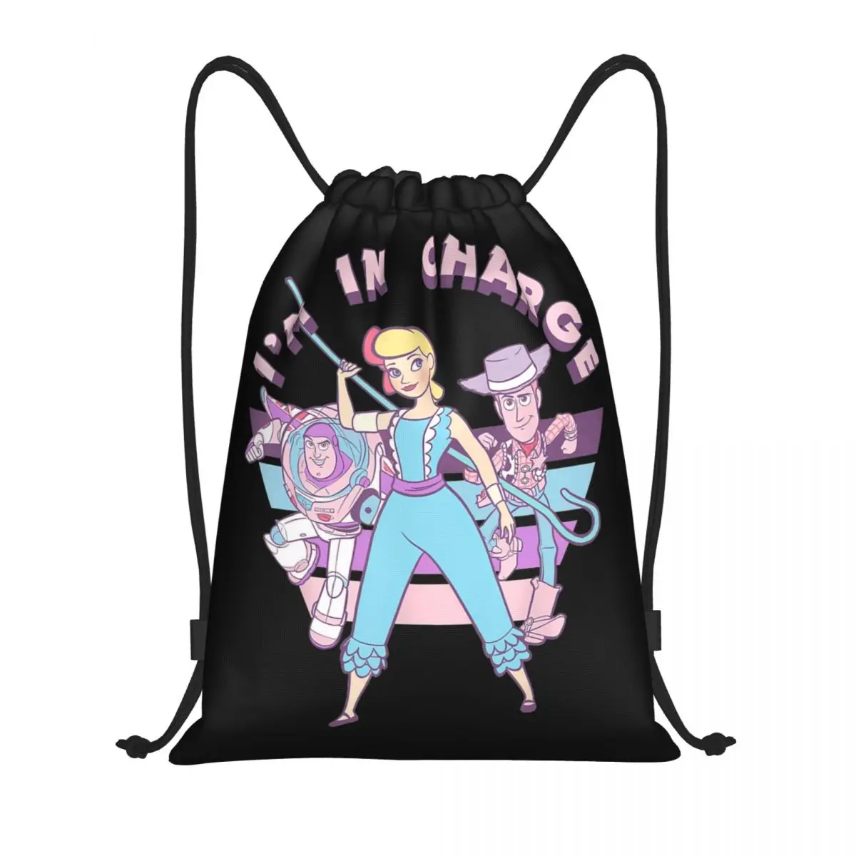 Toy Story Cartoon Kids Movies Drawstring Bags Sports Backpack Gym Sackpack Jessie String Bag for Running