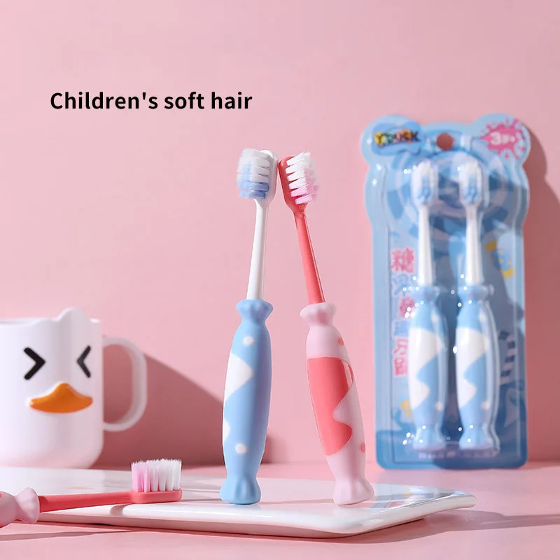 Cartoon Candy Antibacterial Children's Ultra Fine Soft Bristled Toothbrush  Candy Brush Handle Caring for Kids Dental Healthy