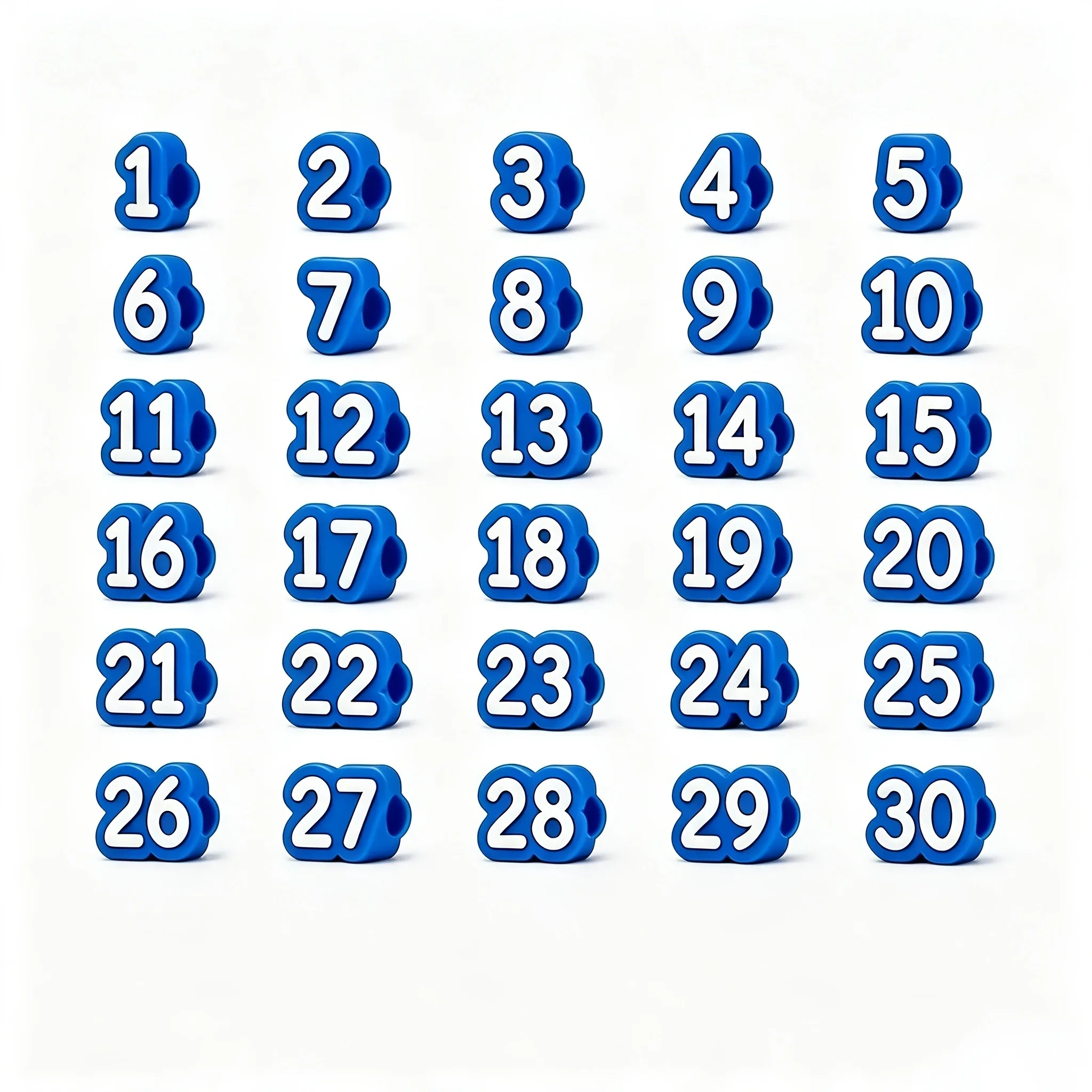 30 piece pack 1-30 Number Pencil Cap Label kit, reusable for school, office, home, back to school season,Christmas,holiday gifts