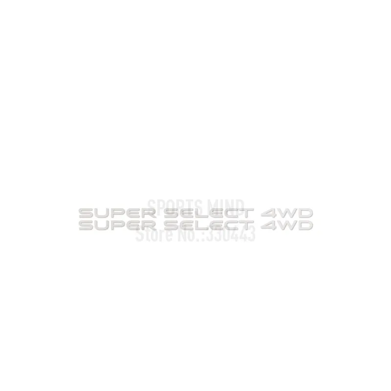 2 X SUPER SELECT 4WD Car Stickers Decal Automobiles Car-Styling For Mitsubishi Pajero Shogun MK Delica L300 Accessories - view 5