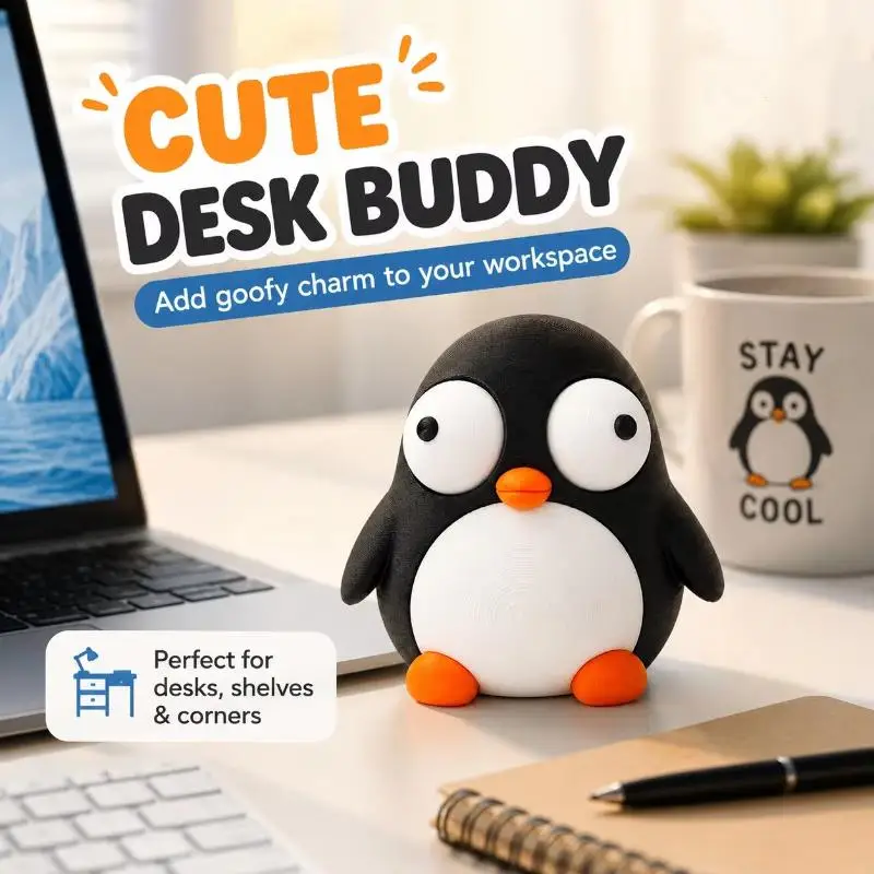 3D Printed Cute Animal Ornaments Safe PLA Material Decor Fun Desktop Toy, Adorable Animal Statue, Home Decor Gift.