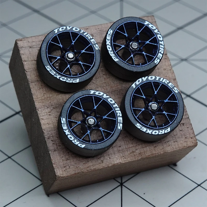 PuffStudio_1/64 wheel hub-718GT4 original diameter_8.1mm plug-in hub suitable for car model modification accessories