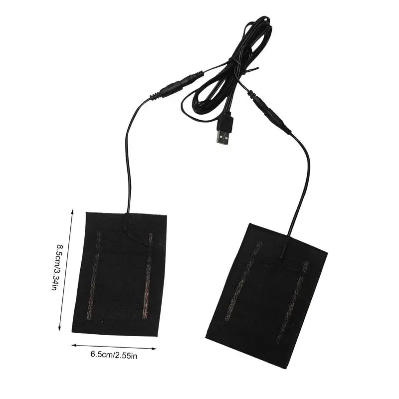 USB لوحة التدفئة الكهربائية للقفازات 5 فولت USB قفازات لوحة ساخنة 2 in1 الاحترار لوحة التدفئة ألياف الكربون التدفئة القماش لفصل الشتاء