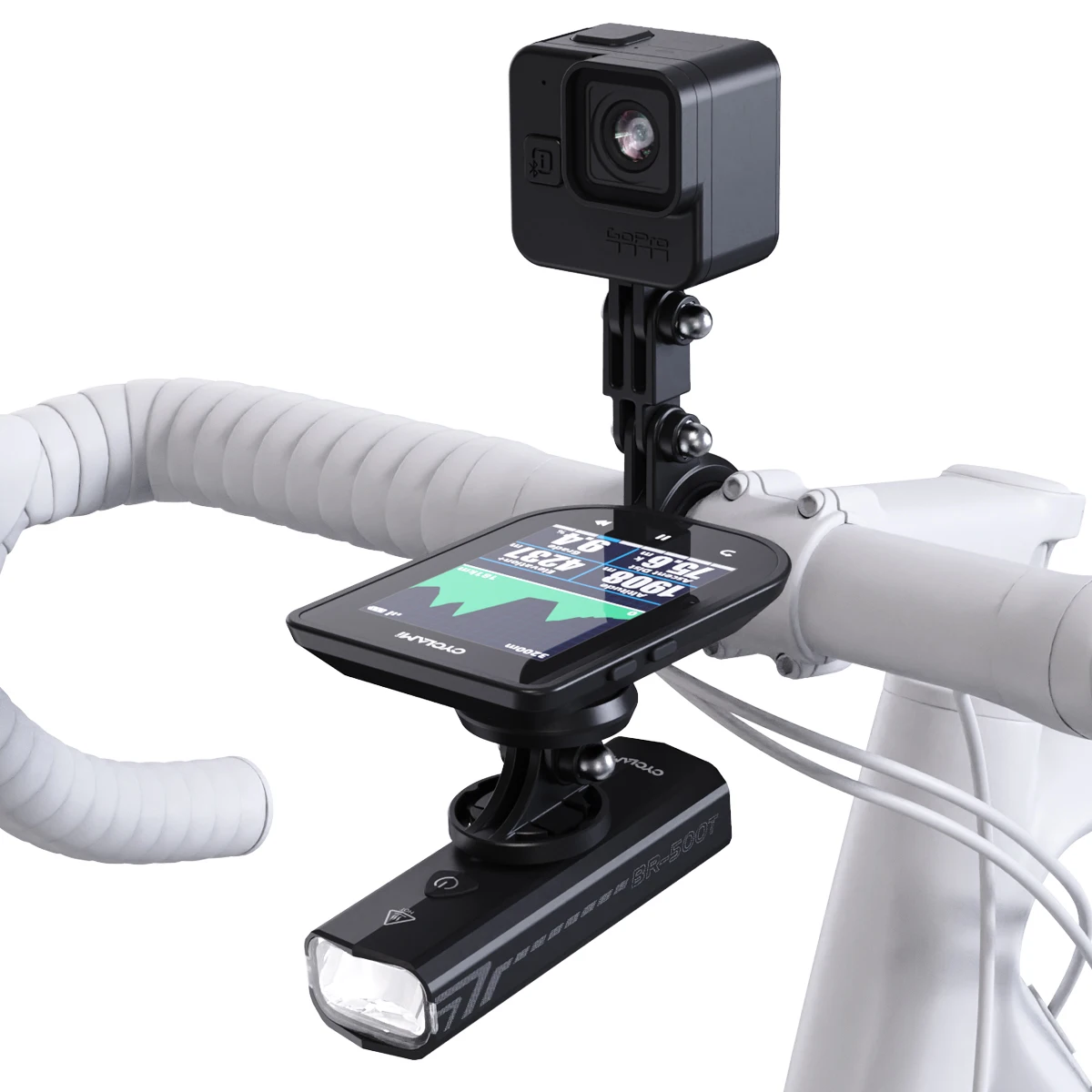 CYCLAMI Bicycle Computer Mount Gopro Camera Mount Headlight Mount Suitable for GARMIN XOSS IGPSPORT