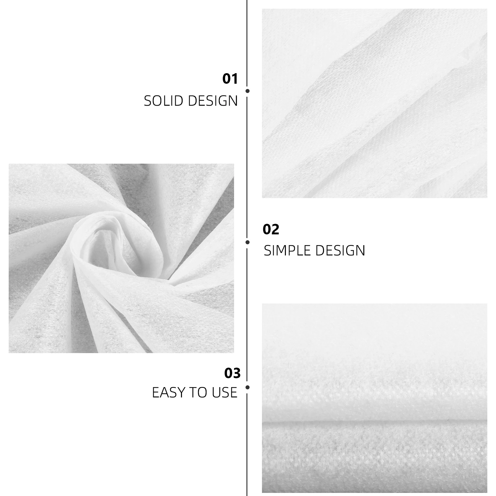 

Single-Side Embroidery Paper Lining Heat-Activated Adhesive Interlining for Decorative Stitch Sewing Non-Woven Fabric Support