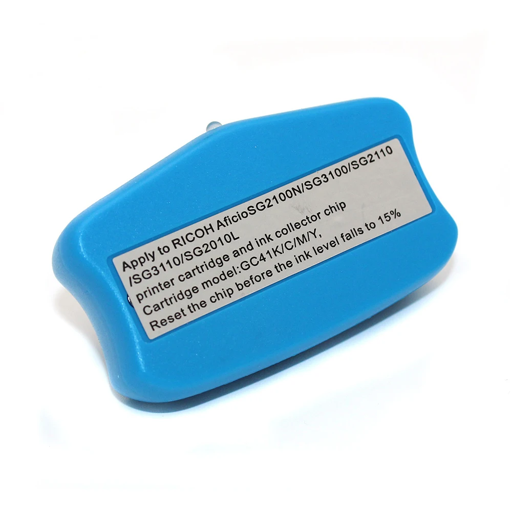Reiniciador de chips y mantenimiento del tanque, reiniciador de chips, cartucho de tinta GC41 para impresoras Ricoh SG3100 SG2110 SG2100 SG3110 SG2010 SG7100