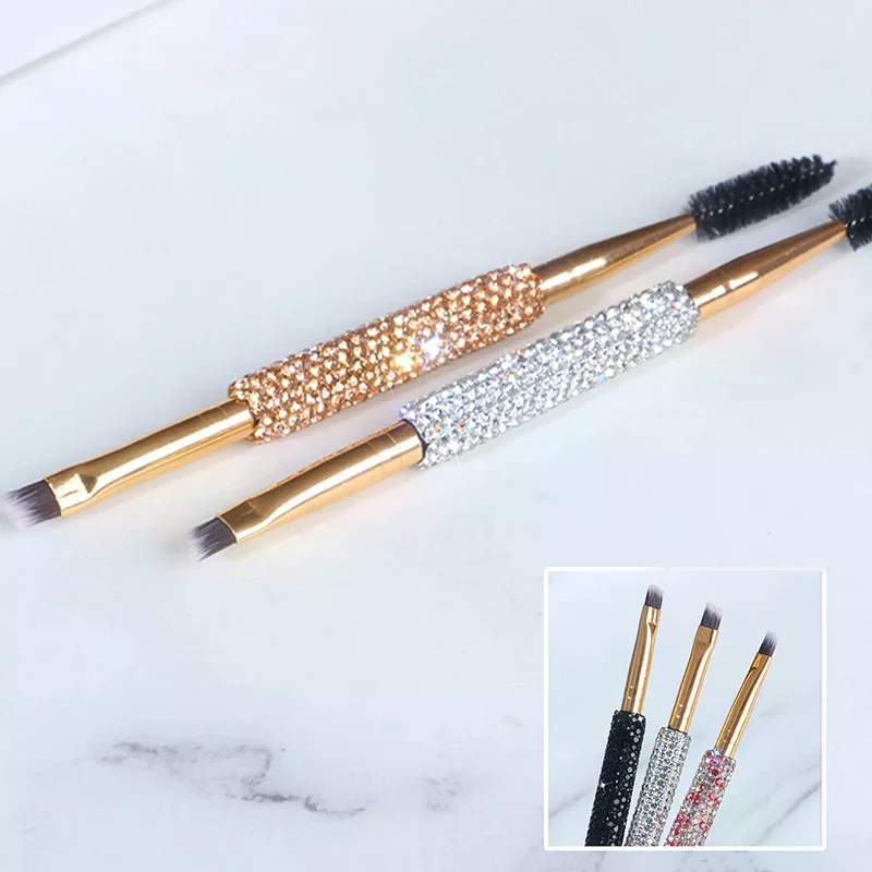 ソフトまつげブラシ肘輪郭形成ダブルヘッドまつげブラシ目化粧品メイクアップツール