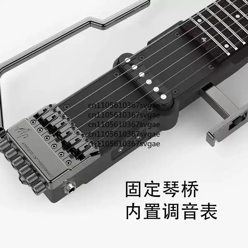 Travel Guitar Foldable Body Structure FT-221S Portable Folding Headless Electric Guitar Silent Beginners Professional PerforAlp