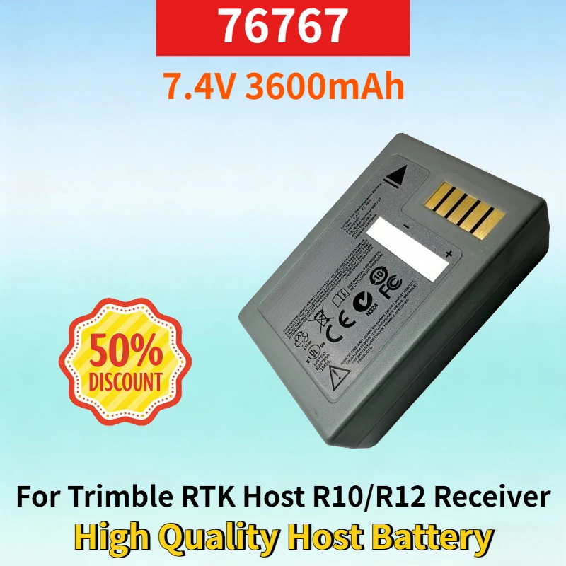 Newest 76767 7.4V 3600mAh Rechargeable Battery for Trimble RTK Host R10/R12 Receiver High Quality Lithium-ion Host Battery