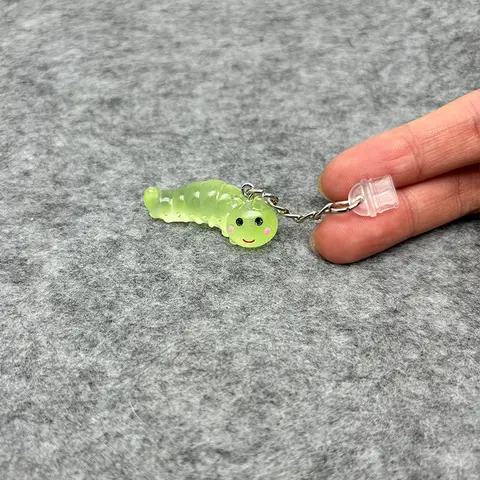 Cute Practical Mini Resin Caterpillar Dust Plugs for Mobile Phone, Tablets, Anti Dust Accessories, USB - C & Lightning Ports