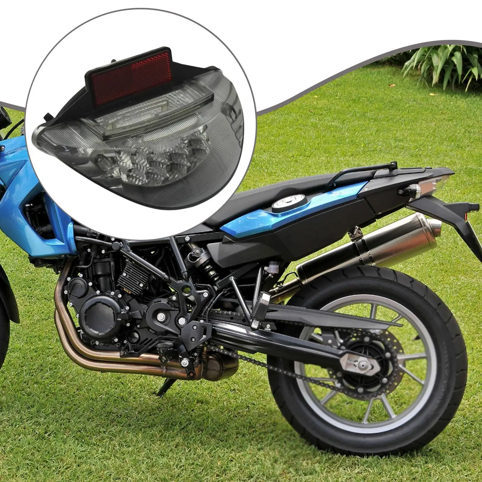 オートバイのテールライトは、bmw-r1200-r-f800-st-f650-gs用の高性能で信頼性の高いナンバープレートライトを直接交換します。