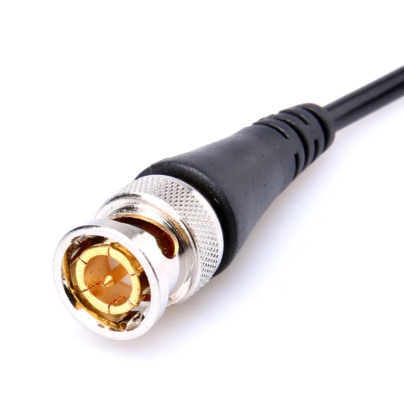 Cabo macho da trança do poder do conector BNC, conectores BNC, fio coaxial do sinal, Q9, 10 PCes