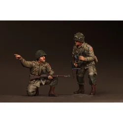 1/35 Scale Resin Figure Model Kit modeling Military US Soldier 2 Unassembled and Unpainted GK Miniature DIY Toys