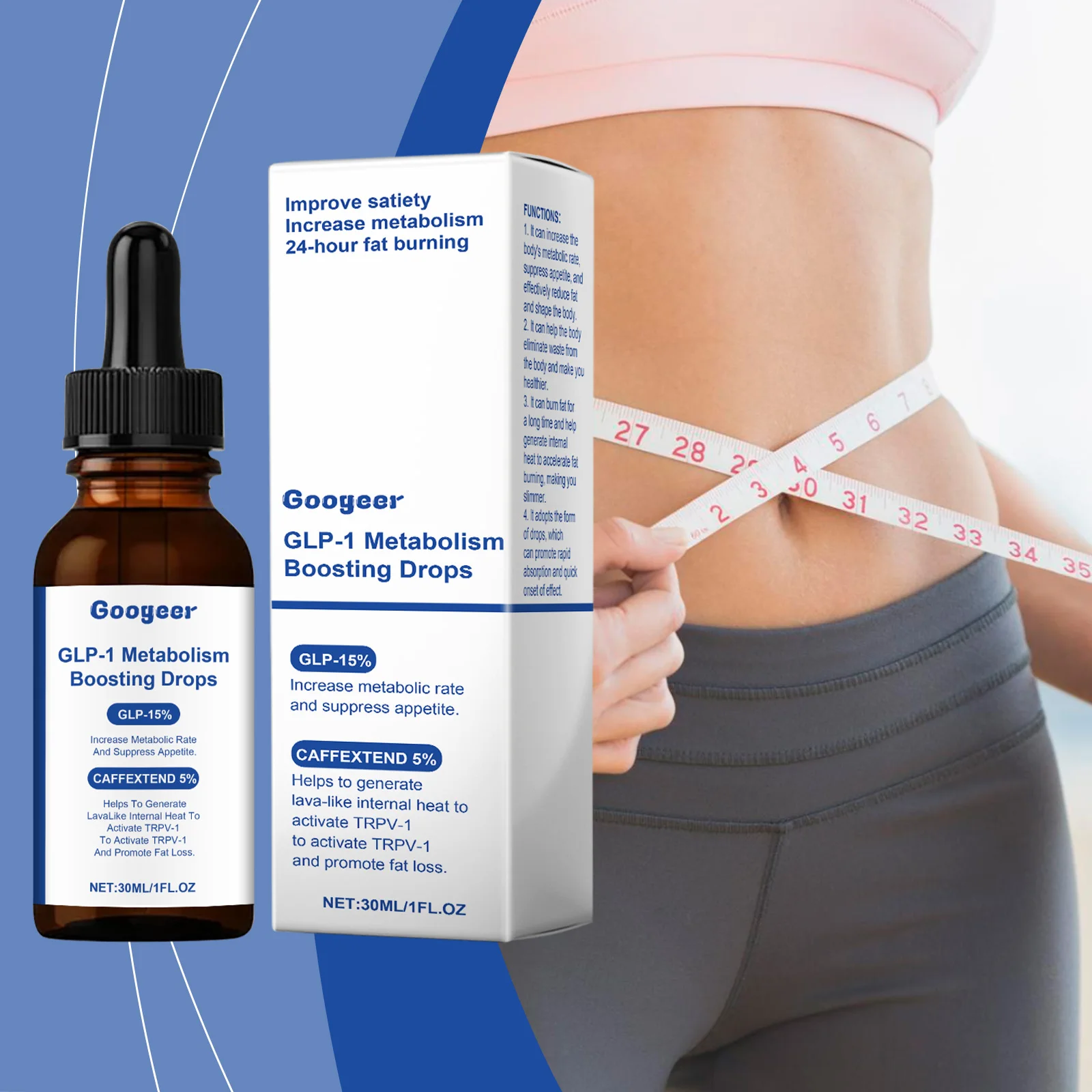 قطرات الصحة التمثيلية لتخفيف الوزن، مكمل غذائي، مستخلص سائل للبالغين، مكمل صحي طبيعي عشبي #5