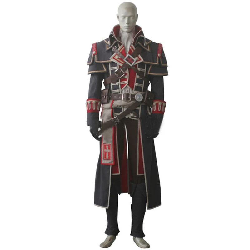 لعبة Shay Cormac أزياء المحارب التأثيرية للرجال زي القتال الرجعي الشرير بدلة الهالوين كرنفال ملابس تنكرية للحفلات