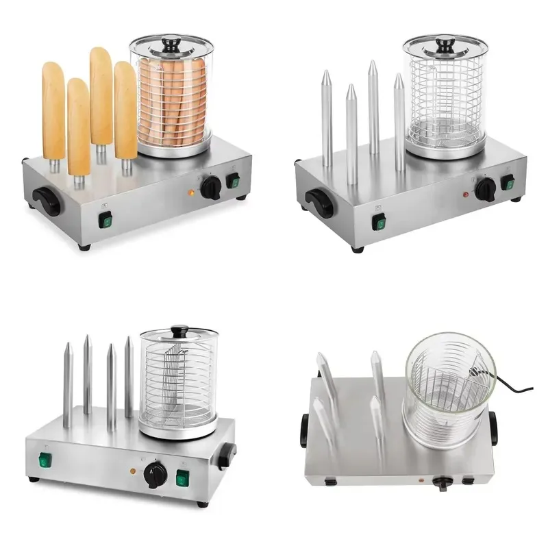 New Design Reliable Sausage Grill Commercial Hot Dog Roller Grill Electric Hot Dog Machine with Steak Warmer