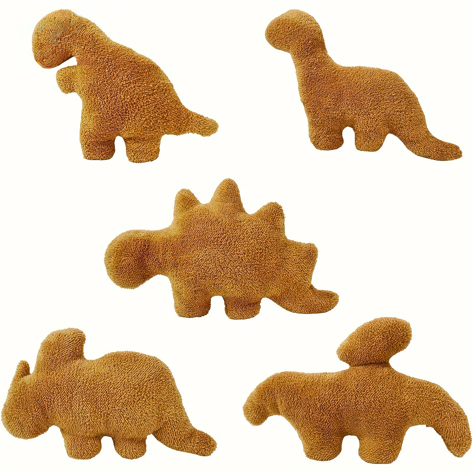 5 Style Dino Nugget Pillow Chicken Plush Pillows Cartoon Dinosaur Stuffed Animal Plush For Kids Baby Gift Party Fun Decoration