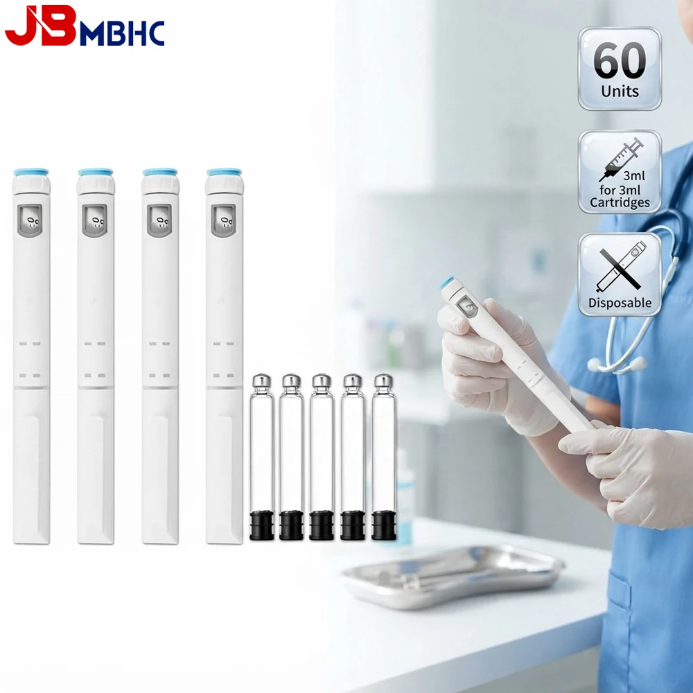 Disposable Peptide Pen Injector with 3ml Cartridges, 5/10PCS 60 Unit Injection Pens, Research Pen Injector, Clear Scale Design