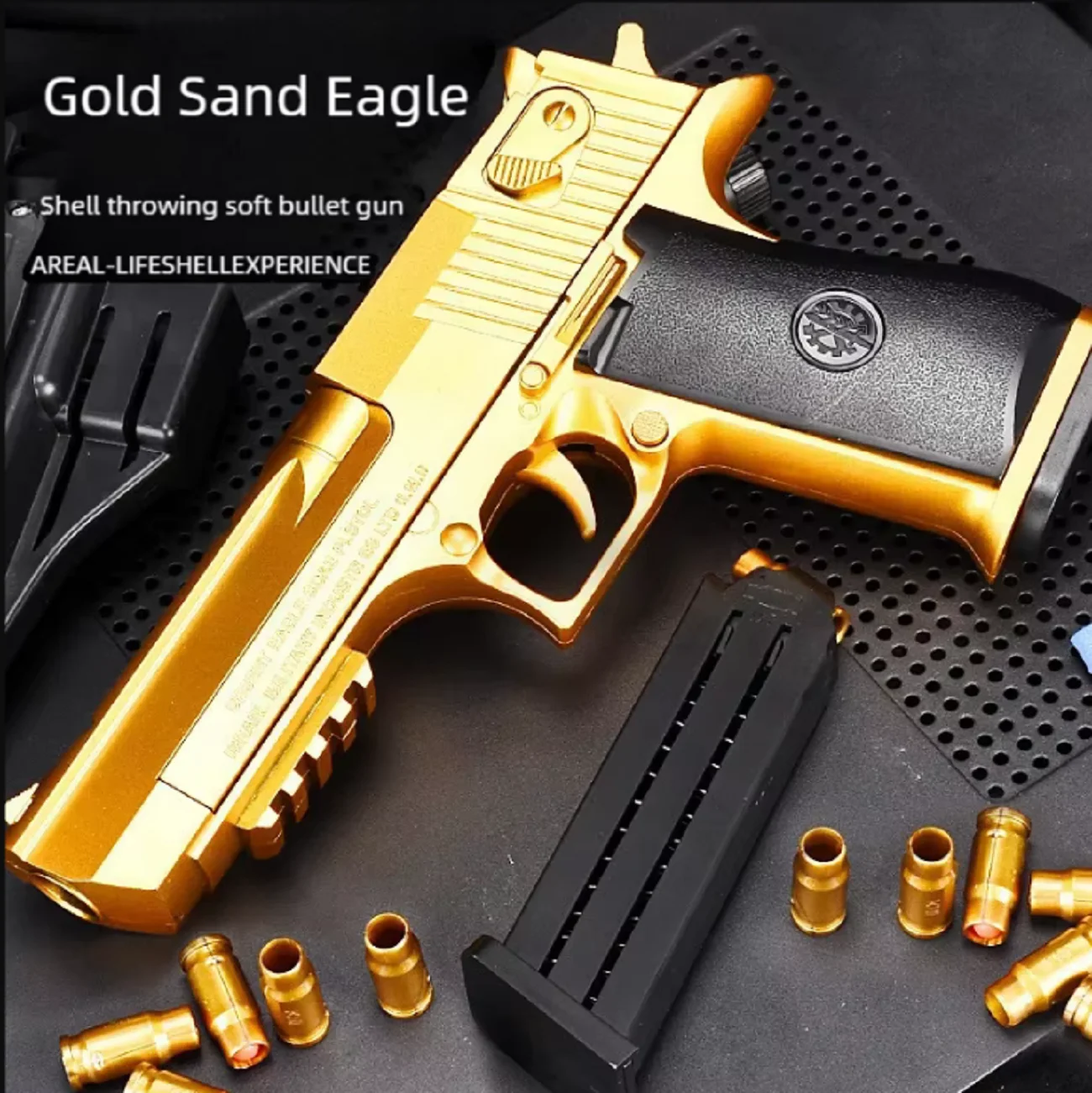 屋外用おもちゃの銃 ゴールド デザートイーグル スプリング式ピストル M1911 グロック 屋外用 大人 子供用おもちゃ レプリカピストル