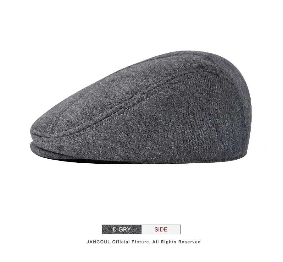 Jangoul Verstellbare Baskenmütze für Herren Sommer Frühling Newsboy Caps Klassische Retro Flatcap Vintage Brandneue Baumwoll-Ivy-Mütze 640 – Detail 6