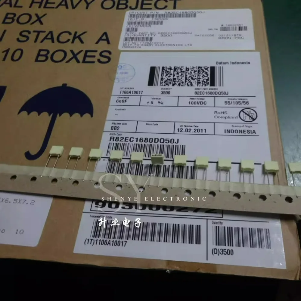 

20pcs/lot AV R82 0.0068uf/100V 6.8nf 6800pf 6n8 682 Brand New 5mm Film Capacitor