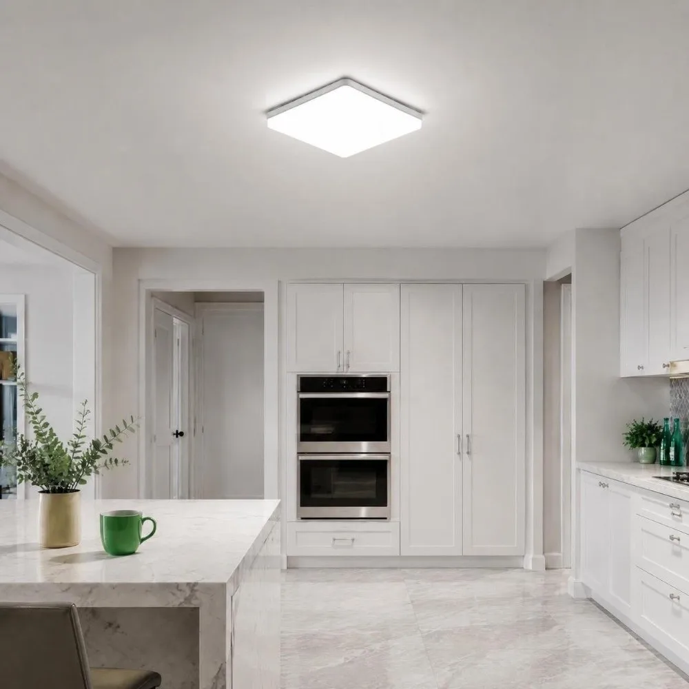 48W LED Ceiling Light Slim AC85-265V Wide Voltage LED Ceiling Light Fixture White 3440lm Luminous Flux Ceiling Lamp Office