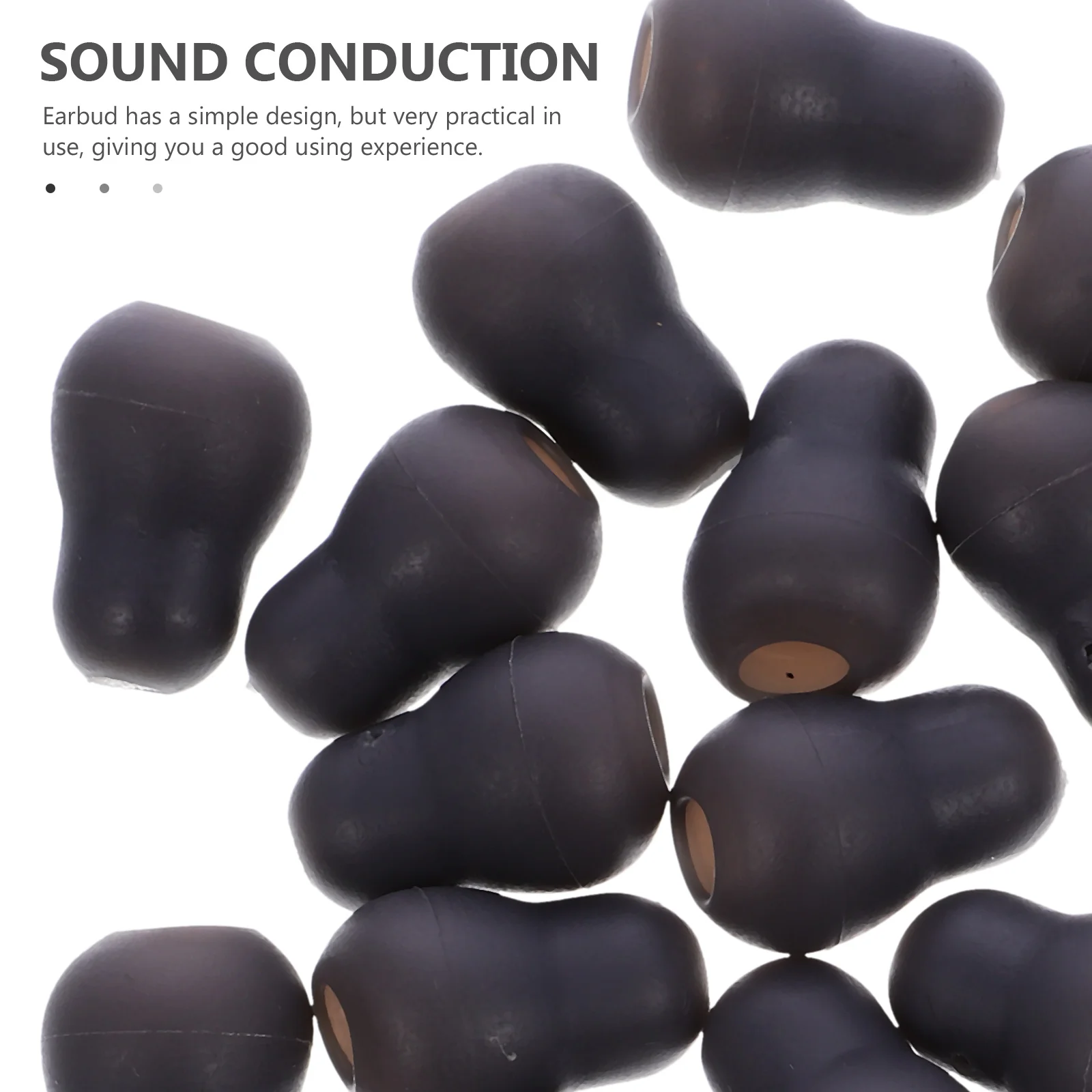 

20pcs Replaceable Sturdy Pvc Earbuds Durable Wear Resistant Ear Tips For Stethoscopes Universal Fit Soft Sealing Earplugs