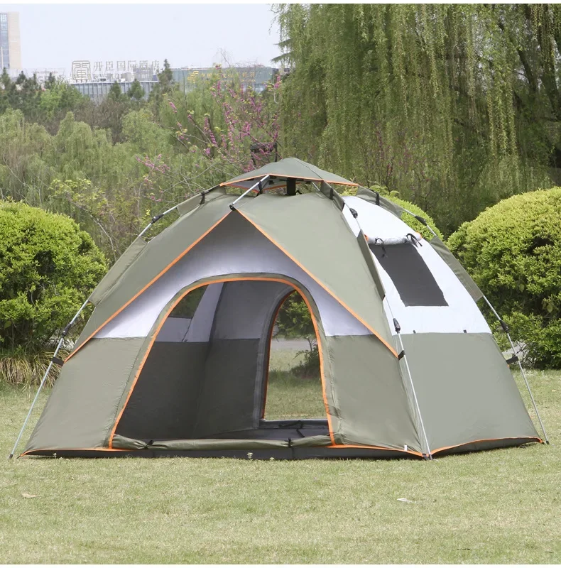 Tent Outdoor Camping Thickened Rainproof 3-4 People Fully Automatic Sun Protection 2 People Camping Picnic Ultra-light Equipment