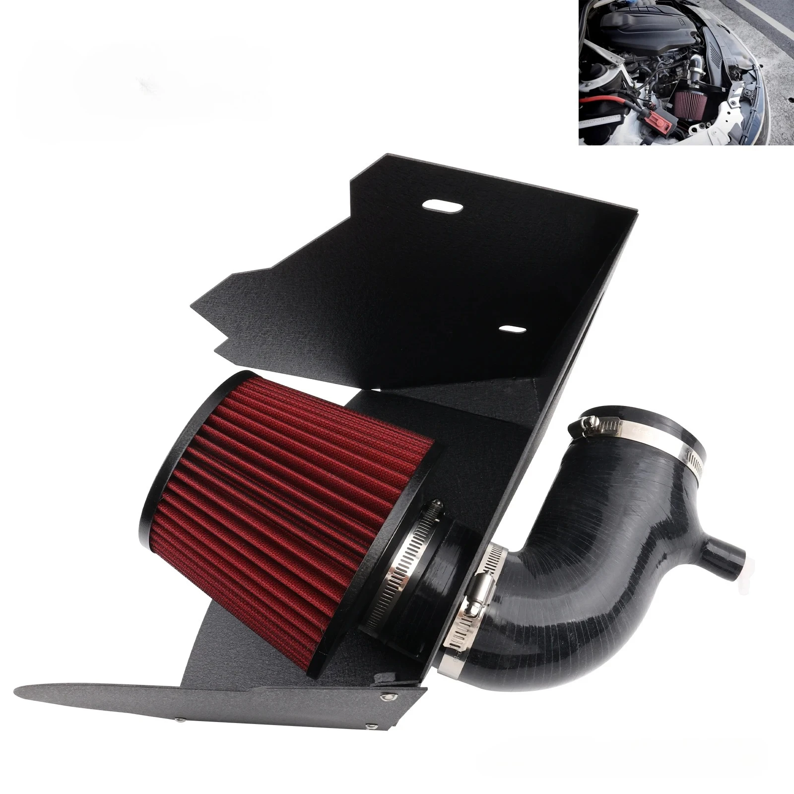 High Flow Aluminum Pipe, Cold Air Intake System, For 2015 2025, Audi A4 A5 B9, B9 5 2 0T, 40 Tfsi