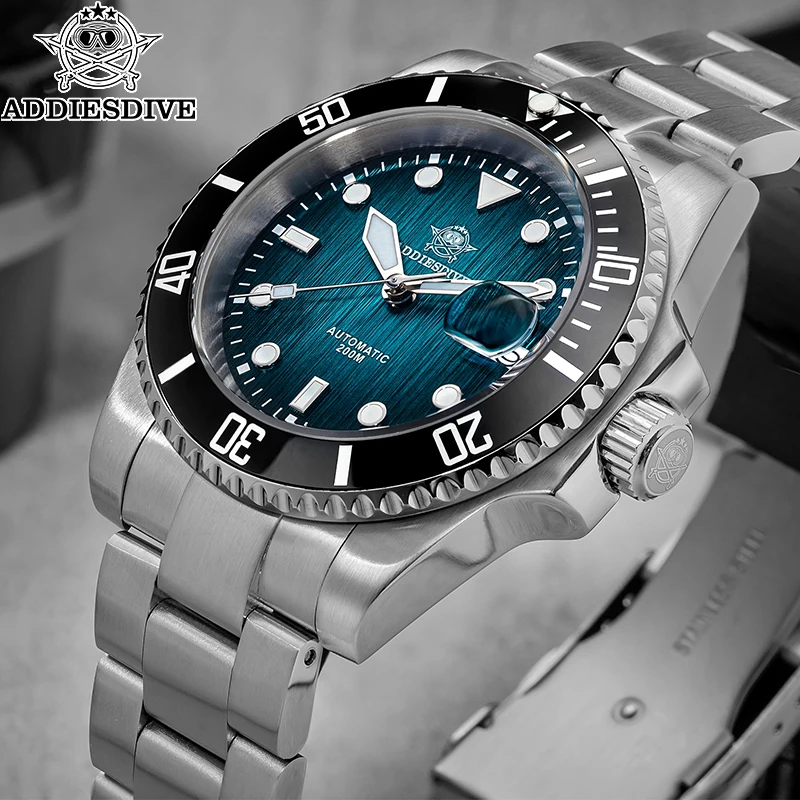 

Men's Diving Watch with Japanese NH35A Automatic Movement 200m Water Resistance Ceramic Bezel Sapphire Glass Stainless Steel Str