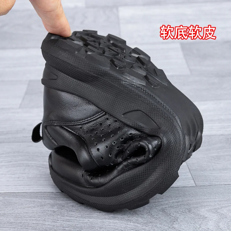 Men's Casual Shoes Fashion Rotating Buckle Design Black Comfortable Breathable Non Slip Sweat Running Absorbing Exercise Shoes