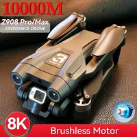 Z908 Pro Max Drone 8K Profesional HD Dual Camera Brushless Motor FPV Obstacle Avoidance Foldable Quadcopter RC Distance 10000M