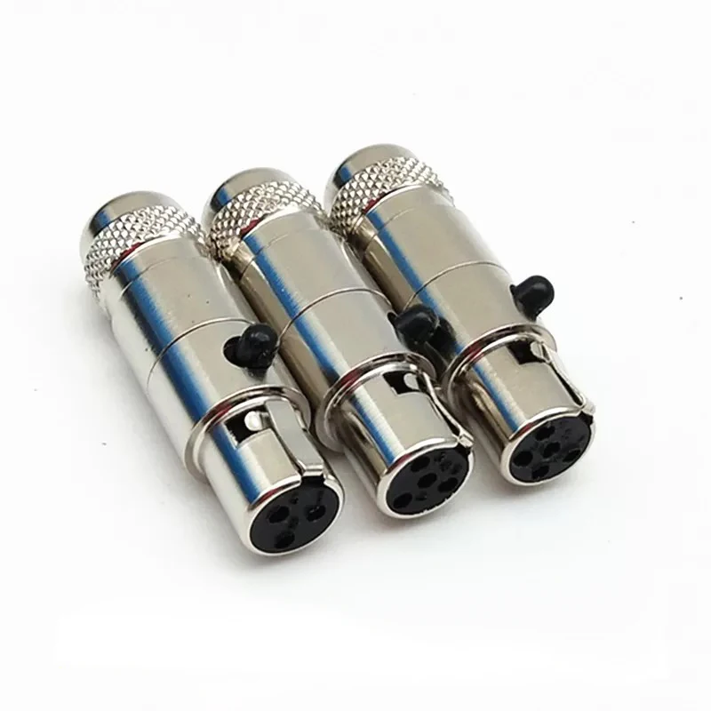 2pcs/lot  Mini Card Bib XLR Socket - Small Female to Male Welding Plug for 3/4/5/6/7P8P Cores Durable Audio Video Connector