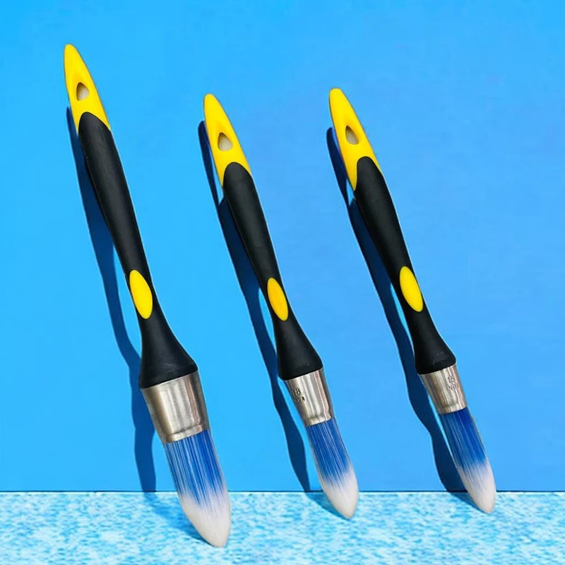 Trim Brush Set, 5/8Inch, 3/4Inch And 1Inch, Trim Paint Brush, Small Paint Brush, Trim Brushes For Painting,-AT64