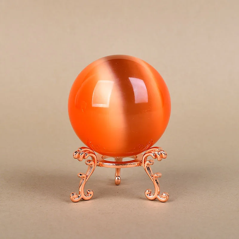 Crystal Ball Stand Base Support Rare Stone Jadeite Ore Sample Display Rack Metal Silver Gold Mine Specimen Holder