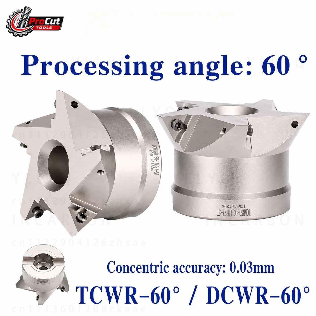 TCWR60 DCWR60 60 Degree Milling Cutter Head Fit TC16MT16T304 Carbide Insert FMB22 CNC Tool Holder Bracket