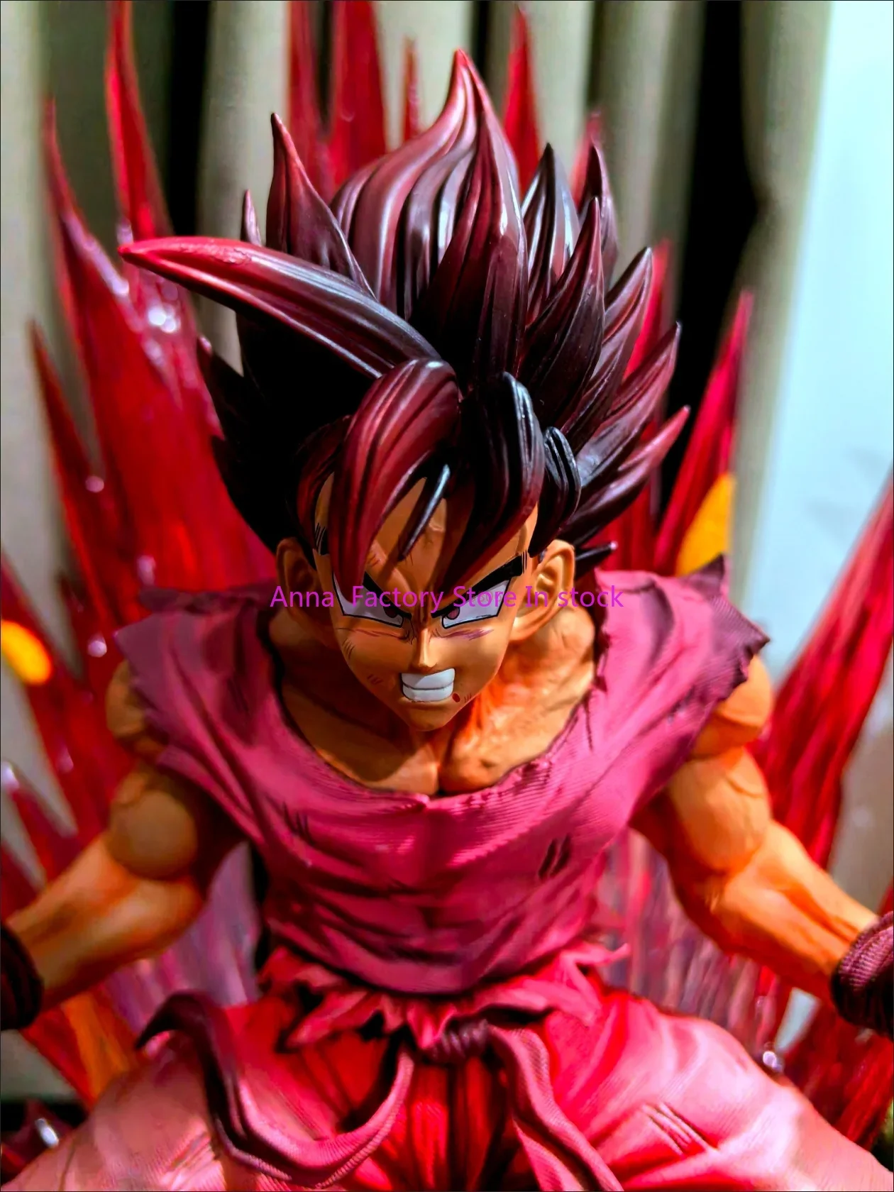 Dragon Kaiouken Son Goku Anime Figur Burst Red Large Gk Modell Super Saiyajin 38cm Big Statue Ornament Dekoration Geschenk Spielzeug