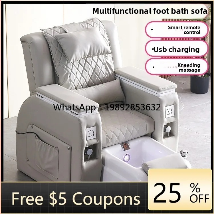 

LYY Foot Spa Massage Bed Electric Sofa Chair Nail Beauty Eyelash Chair Foot Spa Electric Recliner Foot Bath