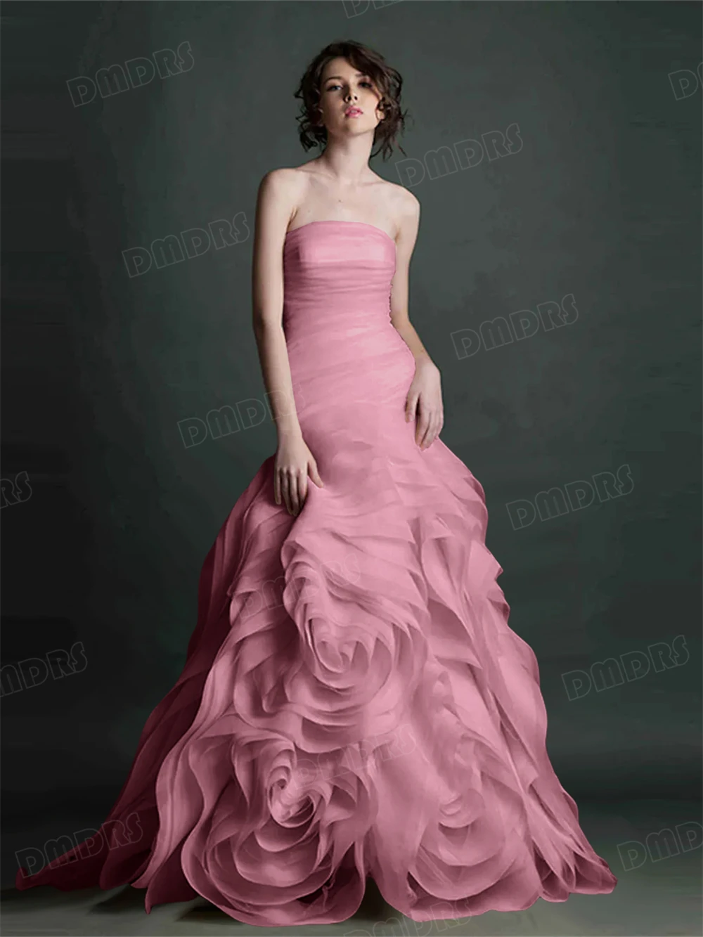 

Luxury Formal Dress for Women 100+ Colors to Choose Strapless Long Evening Dresses Party Gown Wedding Custom Party Gown