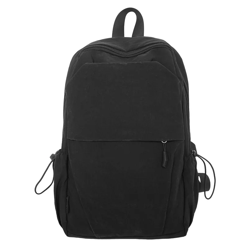Lightweight Casual Backpack Large Capacity Laptop Knapsack Multi‑pocket Daily School Travel Outdoor Daypack with Side Pockets