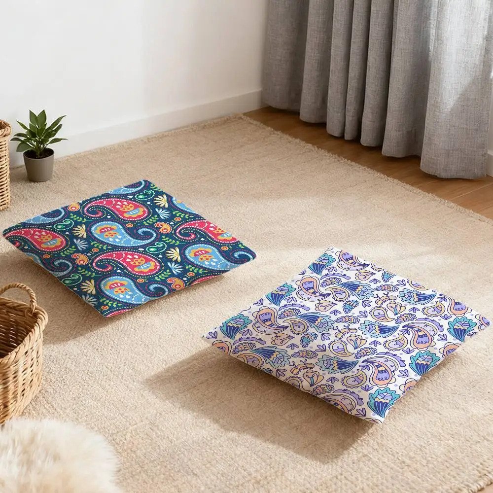 

Coloured Paisley Pattern Pillow Case Multi sized car cushions, luxurious home sofas, decorative pillowcases