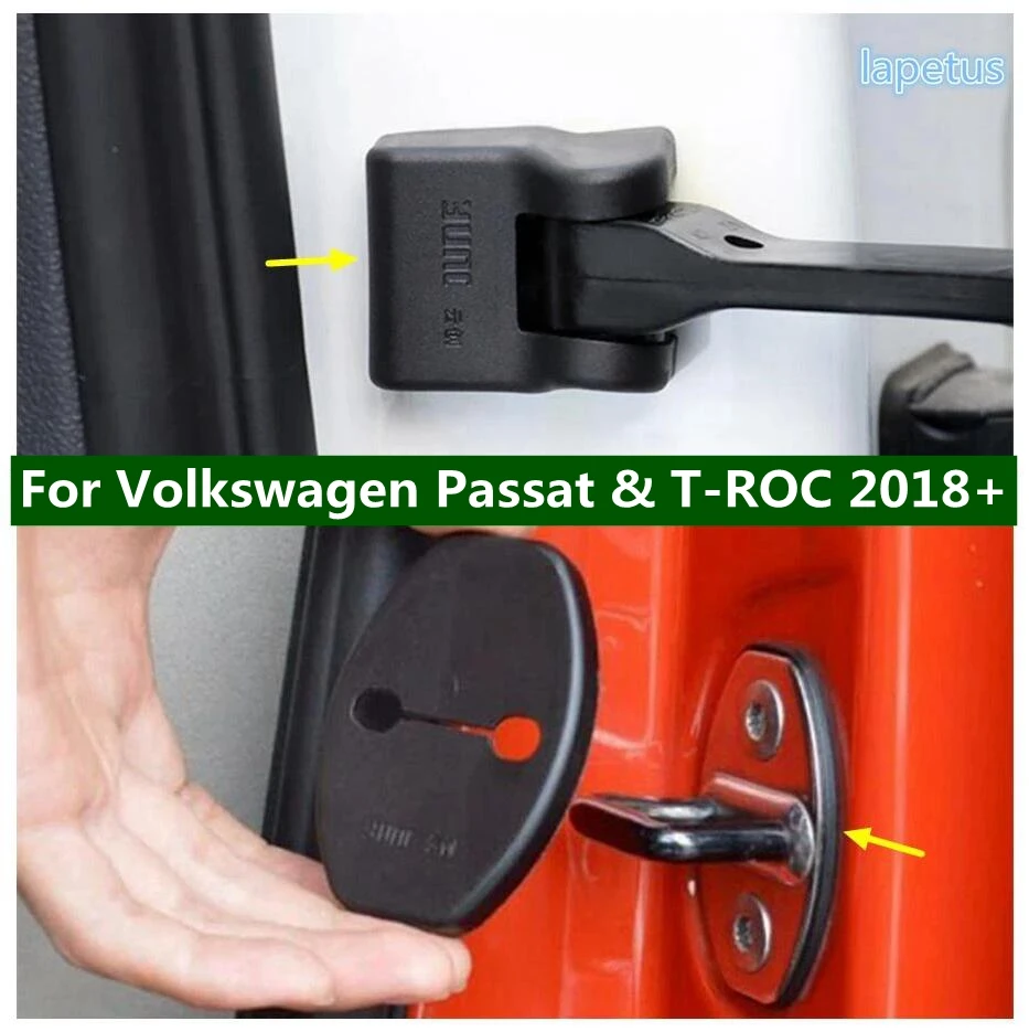 Car Inner Door Lock Stop Rust Waterproof Stopper Limiting Arm Buckles Protector Cover For Volkswagen Passat & T-ROC 2018 - 2024