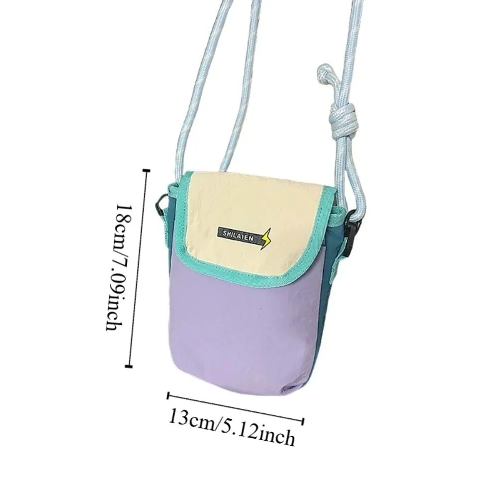 Men Wallet Nylon Crossbody Bag Card Holder Korean Style Sports Phone Bag Lightweight Waterproof Small Storage Bag Daily