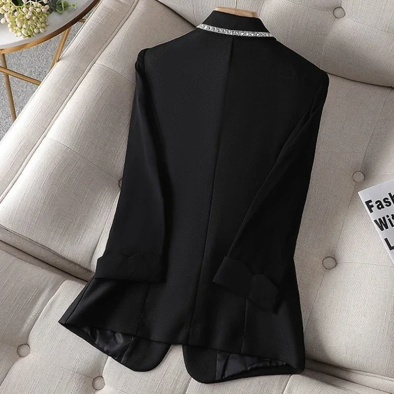 

Slim Solid Female Short Coats and Jackets Skinny Modern Bags Korean Popular Clothes Outerwear Trend 2025 Women's Crop Blazers