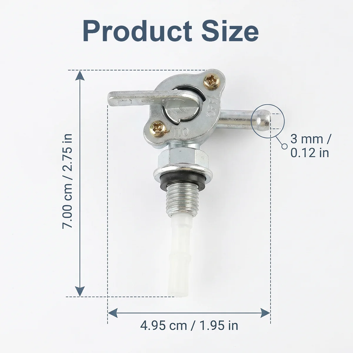 Universal Fuel Shut Off Valve Tap ON OFF Control For Generator Small Engine Tank Fit Hose Tap Replacement Accessories image 6