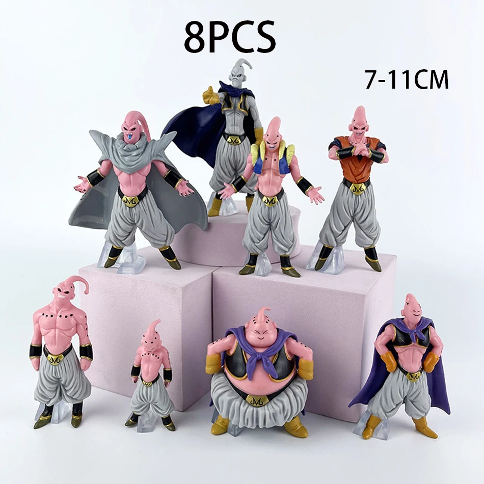 Hot 8 pz/set Dragon Ball Z Anime Figure Majin Buu Fat Buu PVC Action Figures Collection Model Toys For Children regali per adulti